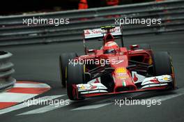 Kimi Raikkonen (FIN) Ferrari F14-T. 22.05.2014. Formula 1 World Championship, Rd 6, Monaco Grand Prix, Monte Carlo, Monaco, Practice Day.