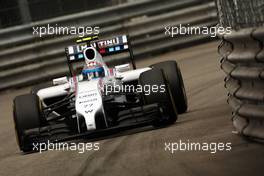 Valtteri Bottas (FIN) Williams FW36. 22.05.2014. Formula 1 World Championship, Rd 6, Monaco Grand Prix, Monte Carlo, Monaco, Practice Day.