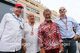 (L to R): Peter Brabeck-Letmathe (AUT) Formula One Chairman with Sir Philip Green (GBR) Arcadia Group CEO; Eddie Jordan (IRE) BBC Television Pundit; and Donald Mackenzie (GBR) CVC Capital Partners Managing Partner, Co Head of Global Investments. 25.05.2014. Formula 1 World Championship, Rd 6, Monaco Grand Prix, Monte Carlo, Monaco, Race Day.