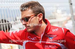 Jules Bianchi (FRA) Marussia F1 Team. 21.05.2014. Formula 1 World Championship, Rd 6, Monaco Grand Prix, Monte Carlo, Monaco, Preparation Day.