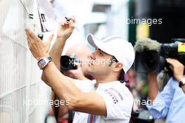 Felipe Massa (BRA) Williams signs autographs for the fans. 21.05.2014. Formula 1 World Championship, Rd 6, Monaco Grand Prix, Monte Carlo, Monaco, Preparation Day.