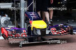 Red Bull Racing RB10 front wing. 21.05.2014. Formula 1 World Championship, Rd 6, Monaco Grand Prix, Monte Carlo, Monaco, Preparation Day.