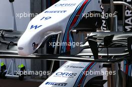 Williams FW36 nosecone. 21.05.2014. Formula 1 World Championship, Rd 6, Monaco Grand Prix, Monte Carlo, Monaco, Preparation Day.
