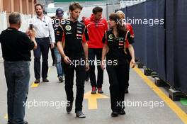 Romain Grosjean (FRA) Lotus F1 Team. 21.05.2014. Formula 1 World Championship, Rd 6, Monaco Grand Prix, Monte Carlo, Monaco, Preparation Day.