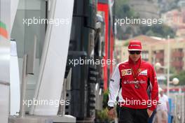Kimi Raikkonen (FIN), Scuderia Ferrari  21.05.2014. Formula 1 World Championship, Rd 6, Monaco Grand Prix, Monte Carlo, Monaco, Preparation Day.