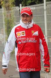 Giancarlo Fisichella (ITA) Ferrari. 21.05.2014. Formula 1 World Championship, Rd 6, Monaco Grand Prix, Monte Carlo, Monaco, Preparation Day.