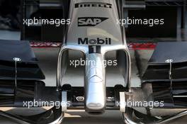 McLaren Mercedes front wing  28.03.2014. Formula 1 World Championship, Rd 2, Malaysian Grand Prix, Sepang, Malaysia, Friday.
