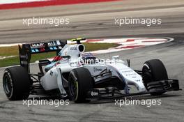 Valtteri Bottas (FIN) Williams FW36. 28.03.2014. Formula 1 World Championship, Rd 2, Malaysian Grand Prix, Sepang, Malaysia, Friday.