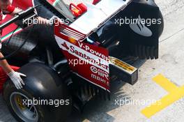 Kimi Raikkonen (FIN) Ferrari F14-T rear wing detail. 28.03.2014. Formula 1 World Championship, Rd 2, Malaysian Grand Prix, Sepang, Malaysia, Friday.