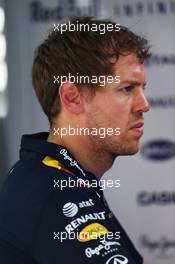 Sebastian Vettel (GER) Red Bull Racing. 28.03.2014. Formula 1 World Championship, Rd 2, Malaysian Grand Prix, Sepang, Malaysia, Friday.