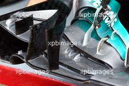 Mercedes AMG F1 W05 front wing detail. 28.03.2014. Formula 1 World Championship, Rd 2, Malaysian Grand Prix, Sepang, Malaysia, Friday.