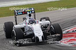 Valtteri Bottas (FIN) Williams FW36. 28.03.2014. Formula 1 World Championship, Rd 2, Malaysian Grand Prix, Sepang, Malaysia, Friday.