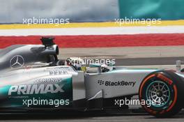 Lewis Hamilton (GBR) Mercedes AMG F1 W05. 28.03.2014. Formula 1 World Championship, Rd 2, Malaysian Grand Prix, Sepang, Malaysia, Friday.