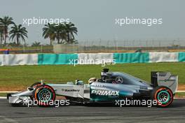 Lewis Hamilton (GBR) Mercedes AMG F1 W05. 28.03.2014. Formula 1 World Championship, Rd 2, Malaysian Grand Prix, Sepang, Malaysia, Friday.