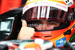 Sergio Perez (MEX) Sahara Force India F1 VJM07. 28.03.2014. Formula 1 World Championship, Rd 2, Malaysian Grand Prix, Sepang, Malaysia, Friday.
