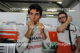 Sergio Perez (MEX) Sahara Force India F1. 28.03.2014. Formula 1 World Championship, Rd 2, Malaysian Grand Prix, Sepang, Malaysia, Friday.