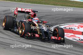 Romain Grosjean (FRA), Lotus F1 Team  28.03.2014. Formula 1 World Championship, Rd 2, Malaysian Grand Prix, Sepang, Malaysia, Friday.