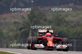 Kimi Raikkonen (FIN), Scuderia Ferrari  28.03.2014. Formula 1 World Championship, Rd 2, Malaysian Grand Prix, Sepang, Malaysia, Friday.