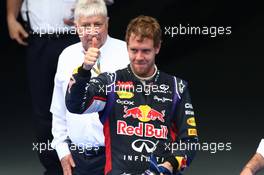 3rd place Sebastian Vettel (GER) Red Bull Racing. 30.03.2014. Formula 1 World Championship, Rd 2, Malaysian Grand Prix, Sepang, Malaysia, Sunday.
