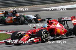 Fernando Alonso (ESP), Scuderia Ferrari  30.03.2014. Formula 1 World Championship, Rd 2, Malaysian Grand Prix, Sepang, Malaysia, Sunday.
