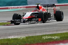 Max Chilton (GBR), Marussia F1 Team  30.03.2014. Formula 1 World Championship, Rd 2, Malaysian Grand Prix, Sepang, Malaysia, Sunday.