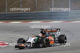 Nico Hulkenberg (GER) Sahara Force India F1 VJM07. 30.03.2014. Formula 1 World Championship, Rd 2, Malaysian Grand Prix, Sepang, Malaysia, Sunday.
