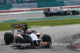 Nico Hulkenberg (GER) Sahara Force India F1 VJM07. 30.03.2014. Formula 1 World Championship, Rd 2, Malaysian Grand Prix, Sepang, Malaysia, Sunday.