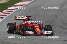 Fernando Alonso (ESP) Ferrari F14-T. 30.03.2014. Formula 1 World Championship, Rd 2, Malaysian Grand Prix, Sepang, Malaysia, Sunday.