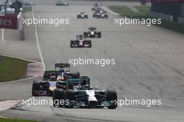 Nico Rosberg (GER) Mercedes AMG F1 W05. 30.03.2014. Formula 1 World Championship, Rd 2, Malaysian Grand Prix, Sepang, Malaysia, Sunday.
