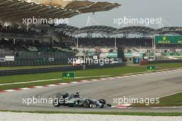 Lewis Hamilton (GBR) Mercedes AMG F1 W05. 30.03.2014. Formula 1 World Championship, Rd 2, Malaysian Grand Prix, Sepang, Malaysia, Sunday.