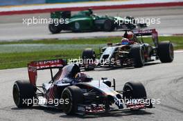 Daniil Kvyat (RUS) Scuderia Toro Rosso STR9. 30.03.2014. Formula 1 World Championship, Rd 2, Malaysian Grand Prix, Sepang, Malaysia, Sunday.