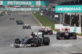 Esteban Gutierrez (MEX) Sauber C33. 30.03.2014. Formula 1 World Championship, Rd 2, Malaysian Grand Prix, Sepang, Malaysia, Sunday.