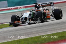 Nico Hulkenberg (GER), Sahara Force India  30.03.2014. Formula 1 World Championship, Rd 2, Malaysian Grand Prix, Sepang, Malaysia, Sunday.