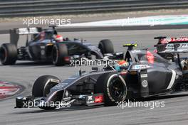 Esteban Gutierrez (MEX), Sauber F1 Team  30.03.2014. Formula 1 World Championship, Rd 2, Malaysian Grand Prix, Sepang, Malaysia, Sunday.