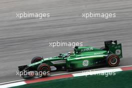 Kamui Kobayashi (JPN), Caterham F1 Team  29.03.2014. Formula 1 World Championship, Rd 2, Malaysian Grand Prix, Sepang, Malaysia, Saturday.
