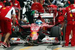 Fernando Alonso (ESP) Ferrari F14-T. 29.03.2014. Formula 1 World Championship, Rd 2, Malaysian Grand Prix, Sepang, Malaysia, Saturday.