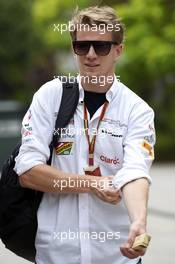 Nico Hulkenberg (GER) Sahara Force India F1. 29.03.2014. Formula 1 World Championship, Rd 2, Malaysian Grand Prix, Sepang, Malaysia, Saturday.