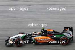 Sergio Perez (MEX), Sahara Force India  29.03.2014. Formula 1 World Championship, Rd 2, Malaysian Grand Prix, Sepang, Malaysia, Saturday.