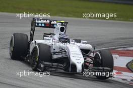 Valtteri Bottas (FIN) Williams FW36. 29.03.2014. Formula 1 World Championship, Rd 2, Malaysian Grand Prix, Sepang, Malaysia, Saturday.