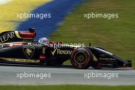 Romain Grosjean (FRA) Lotus F1 E22. 29.03.2014. Formula 1 World Championship, Rd 2, Malaysian Grand Prix, Sepang, Malaysia, Saturday.