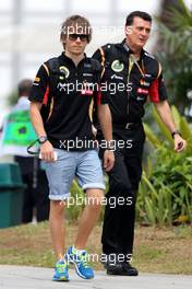 Charles Pic (FRA), Third Driver, Lotus F1 Team  29.03.2014. Formula 1 World Championship, Rd 2, Malaysian Grand Prix, Sepang, Malaysia, Saturday.