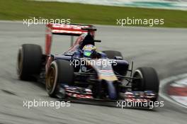 Jean-Eric Vergne (FRA) Scuderia Toro Rosso STR9. 29.03.2014. Formula 1 World Championship, Rd 2, Malaysian Grand Prix, Sepang, Malaysia, Saturday.