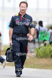 Christian Horner (GBR), Red Bull Racing, Sporting Director  29.03.2014. Formula 1 World Championship, Rd 2, Malaysian Grand Prix, Sepang, Malaysia, Saturday.