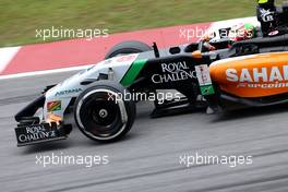 Sergio Perez (MEX), Sahara Force India  29.03.2014. Formula 1 World Championship, Rd 2, Malaysian Grand Prix, Sepang, Malaysia, Saturday.