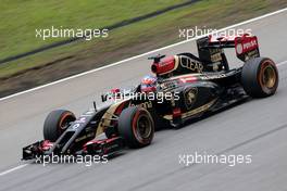 Romain Grosjean (FRA), Lotus F1 Team  29.03.2014. Formula 1 World Championship, Rd 2, Malaysian Grand Prix, Sepang, Malaysia, Saturday.