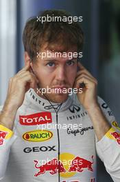 Sebastian Vettel (GER) Red Bull Racing. 29.03.2014. Formula 1 World Championship, Rd 2, Malaysian Grand Prix, Sepang, Malaysia, Saturday.