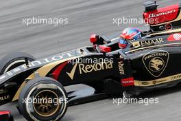 Romain Grosjean (FRA), Lotus F1 Team  29.03.2014. Formula 1 World Championship, Rd 2, Malaysian Grand Prix, Sepang, Malaysia, Saturday.