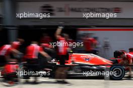 Marussia F1 Team does pitstops practice  30.03.2014. Formula 1 World Championship, Rd 2, Malaysian Grand Prix, Sepang, Malaysia, Sunday.