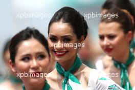 Grid girls 30.03.2014. Formula 1 World Championship, Rd 2, Malaysian Grand Prix, Sepang, Malaysia, Sunday.