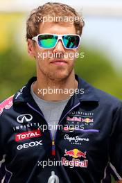 Sebastian Vettel (GER), Red Bull Racing  30.03.2014. Formula 1 World Championship, Rd 2, Malaysian Grand Prix, Sepang, Malaysia, Sunday.